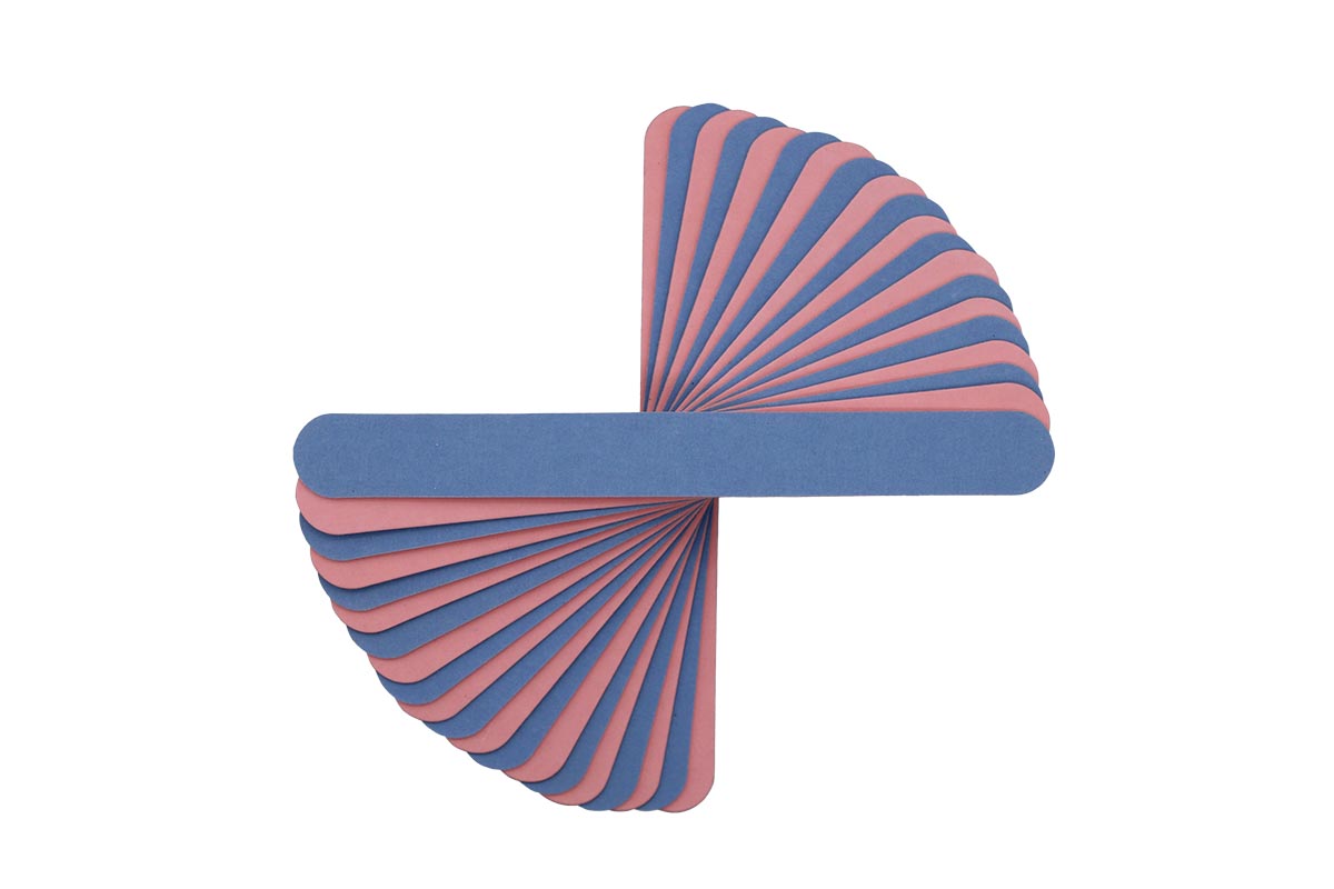 7" x 3/4" Wood Board Blue/Pink 320/600