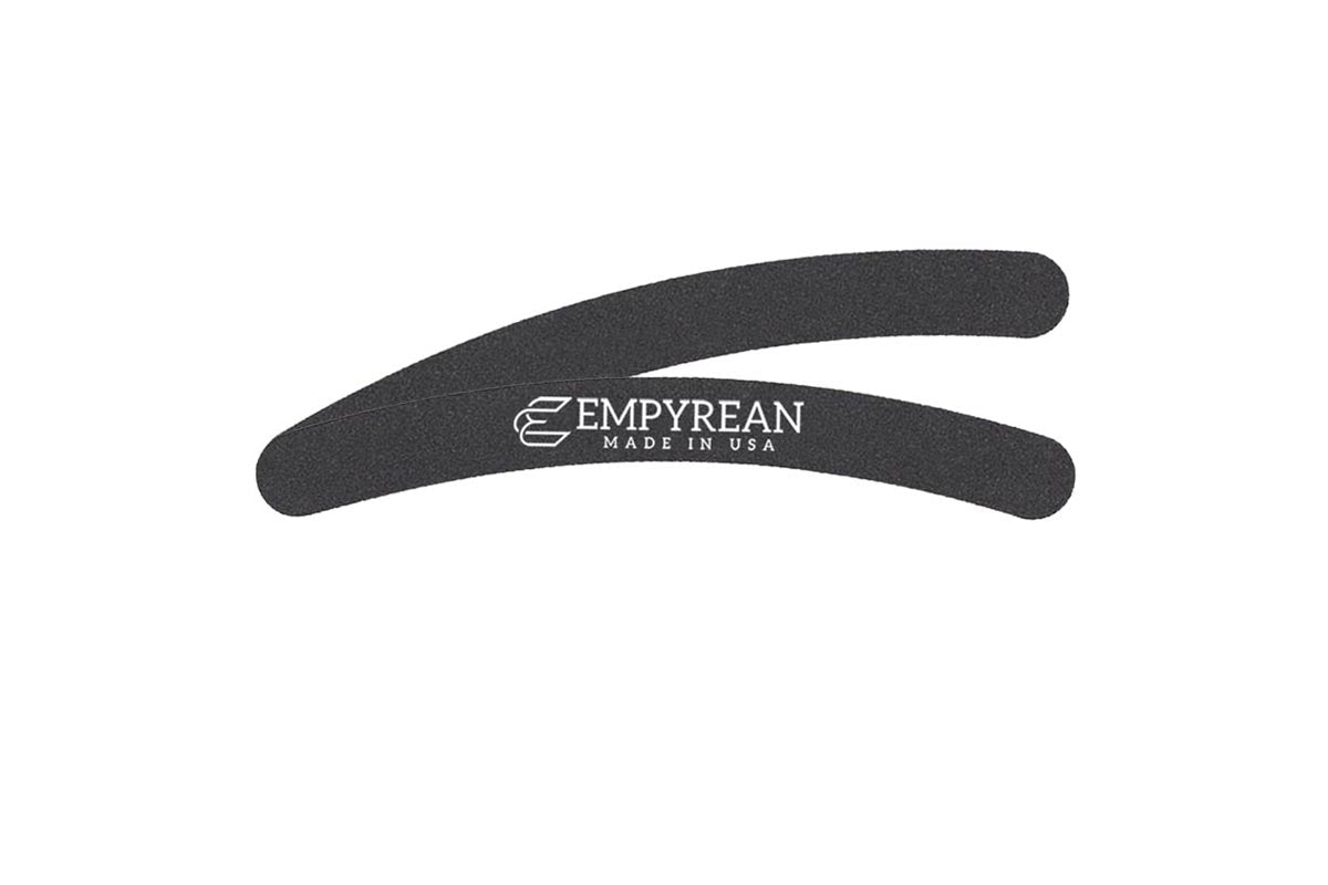 7" x 3/4" Black Curved